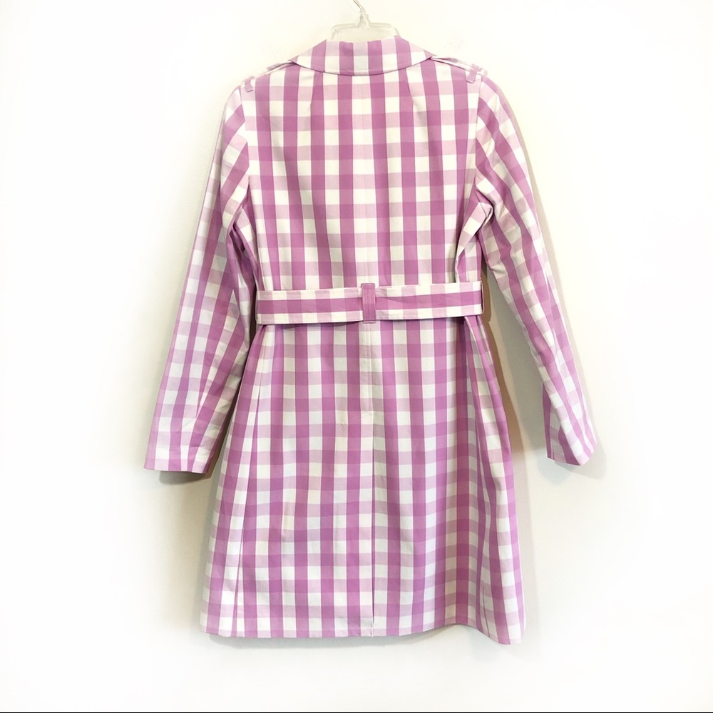 J Crew icon trench coat oversized gingham SPR 2019 - Picture 3 of 8